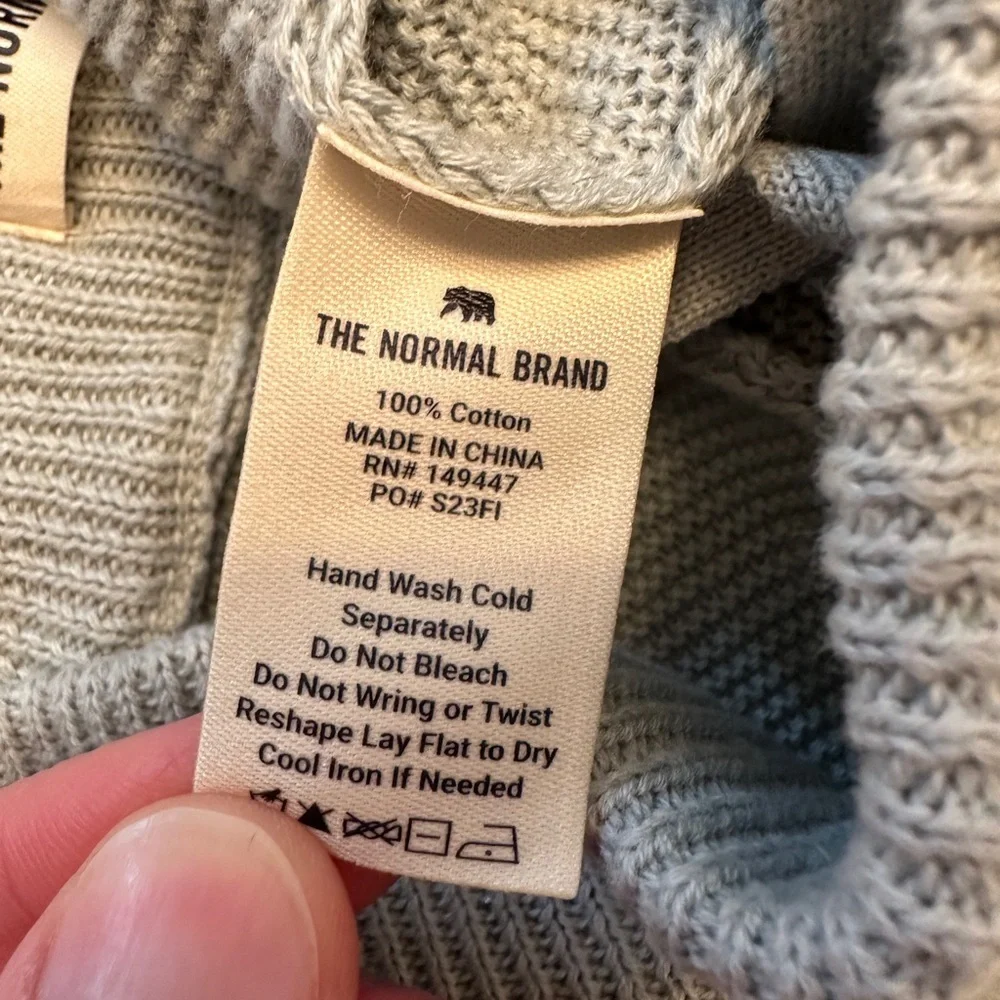 NWT The Normal Brand Helen Wide Leg Pants Size Small Sea Glass Color Waffle Knit - Picture 5 of 11